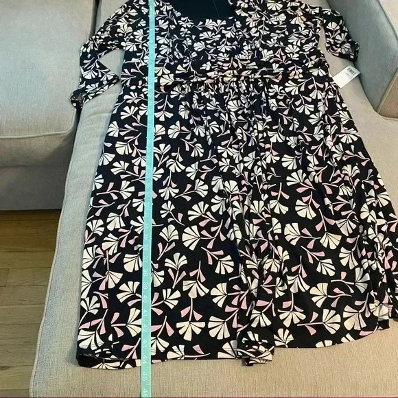 London Times Woman Floral Print Midi Dress Size 22W - Picture 13 of 14